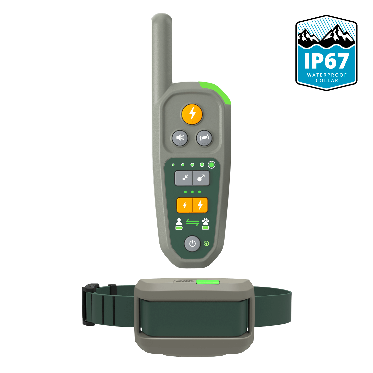 Roam 350 with a Waterproof collars featuring IP67 waterproof certification.